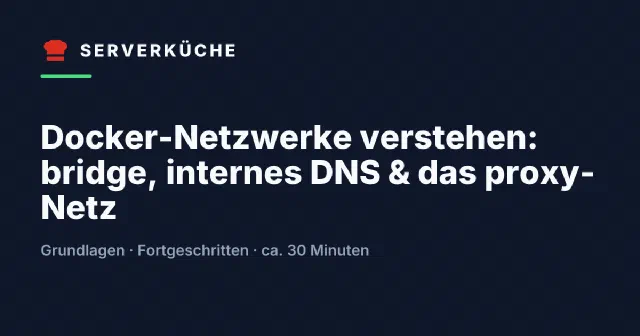 Docker-Netzwerke verstehen: bridge, internes DNS & das proxy-Netz