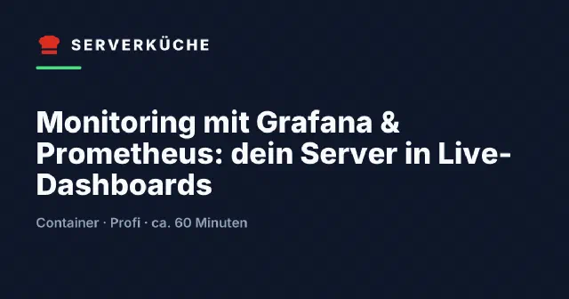 Monitoring mit Grafana & Prometheus: dein Server in Live-Dashboards