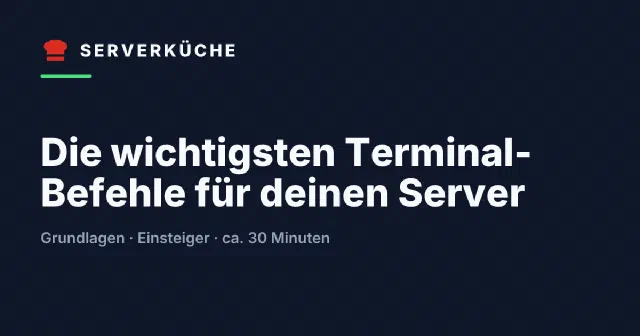 Die wichtigsten Terminal-Befehle für deinen Server